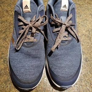 Size 7 Adidas Blue pink and gold sneakers